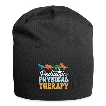 Physiotherapie Kinderphysiotherapeutin - Jersey-Beanie - Schwarz - Vorne