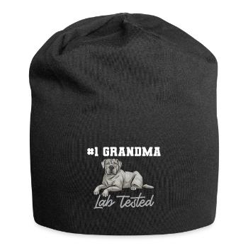 Silver Labrador Retriever Silver Lab - Jersey Beanie - black - Front