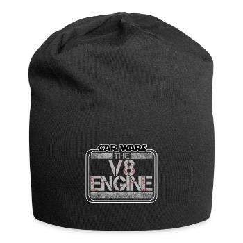 Car Wars - Der V8-Motor - Motorsport - Autos - Jersey-Beanie - Schwarz - Vorne
