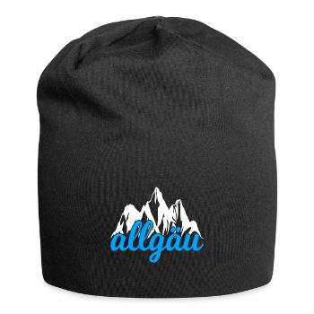 Allgäu Berge Wandern Klettern - Jersey-Beanie - Schwarz - Vorne