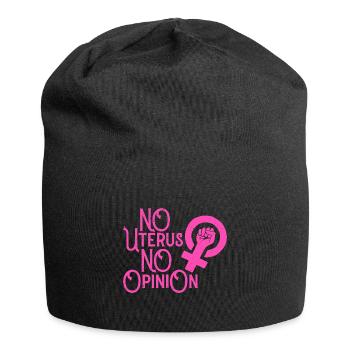 No Uterus No Opinion - Jersey Beanie - black - Front
