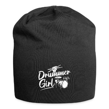 Cool drums musician drummer gift - Jersey Beanie - black - Front