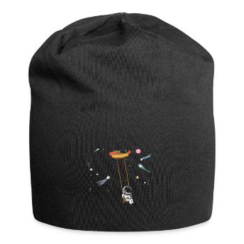 Astronaut Hot Dog Love Astronomy Hot Dog - Jersey Beanie - black - Front
