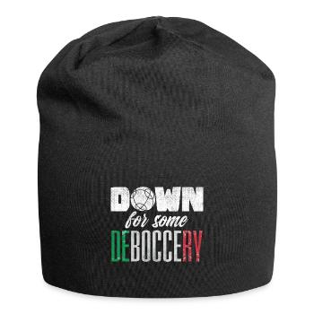 Bocce Ball Player Boules Bocce Down For Some - Jersey-Beanie - Schwarz - Vorne