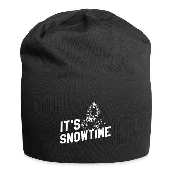 Conception de motoneigistes et de motoneiges - Bonnet en jersey - noir - Devant