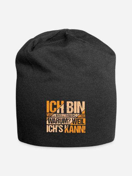 Vermessungstechniker Vermessung - Jersey-Beanie - Schwarz