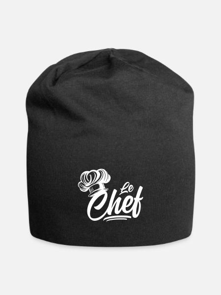 Kochen Le Chef Kochmütze - Jersey-Beanie - Schwarz