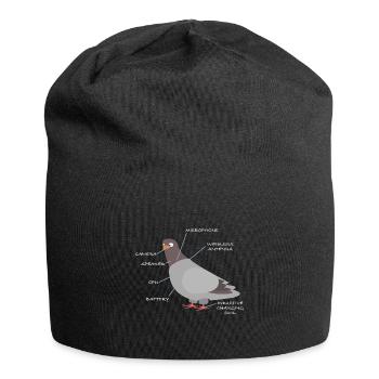 Pigeons are liars | Spy, funny sayings - Jersey Beanie - black - Front
