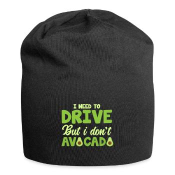 Véganisme végétalien - Bonnet en jersey - noir - Devant