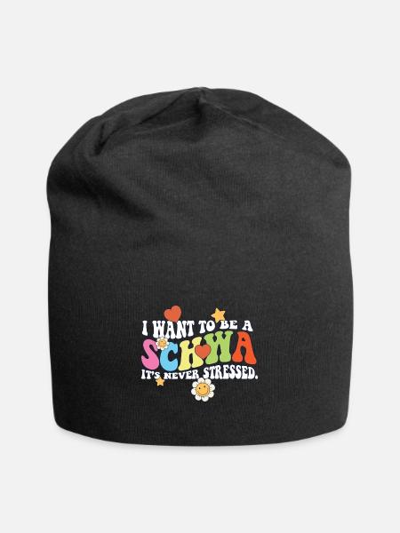 English Teacher I Want to be a Schwa ELA Life - Jersey-Beanie - Schwarz