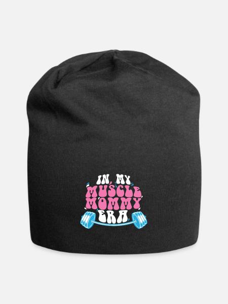 In My Muscle Mommy Era Personal Trainer Mom - Jersey Beanie - black