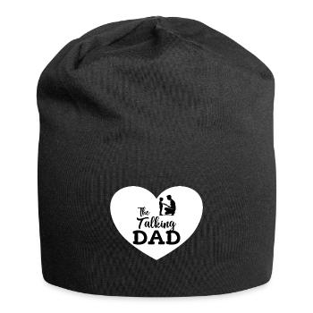 The talking Dad funny father daddy gift - Jersey Beanie - black - Front