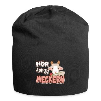 Hör auf zu meckern für eine Frau oder Mädchen - Jersey-Beanie - Schwarz - Vorne