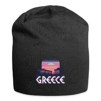 Greece Griechenland - Jersey-Beanie - Schwarz - Vorne