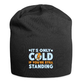 Running Run Only Cold If You´re Standing Marathon - Jersey-Beanie - Schwarz - Vorne