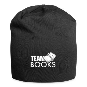 Team Bücher - Jersey-Beanie - Schwarz - Vorne