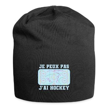 Terrain de jeu de hockey Je Peux Pas J'ai Hockey - Bonnet en jersey - noir - Devant