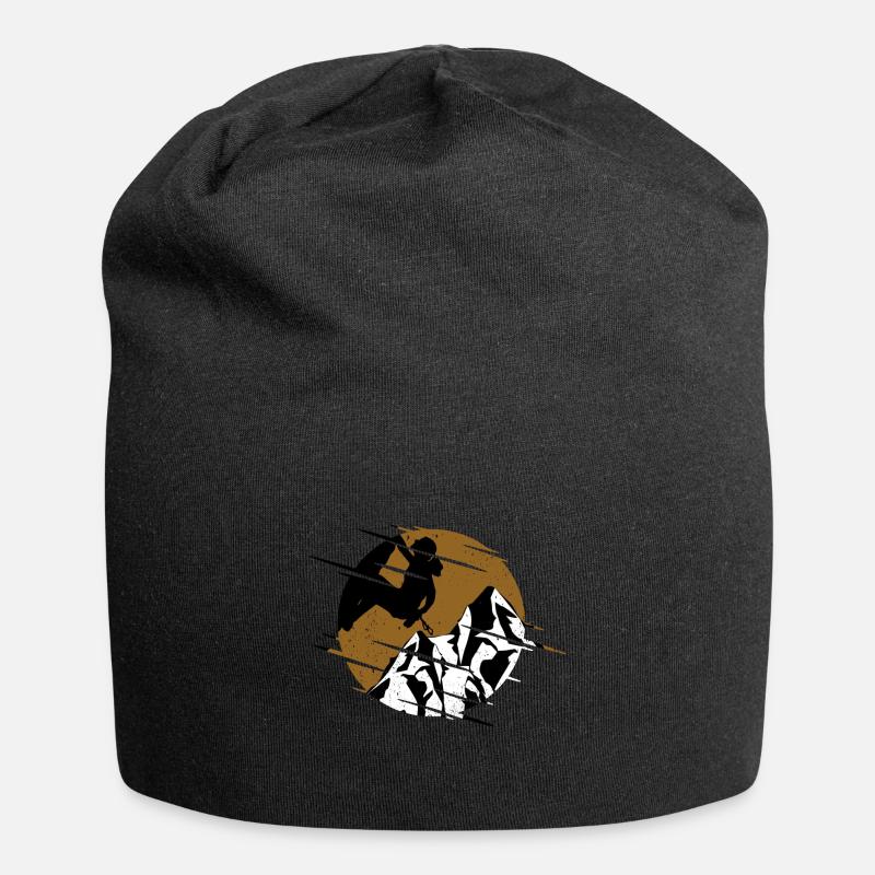 Bouldering Climbing - Jersey Beanie - black