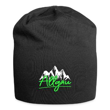 Allgäu Berge Wandern Klettern - Jersey-Beanie - Schwarz - Vorne