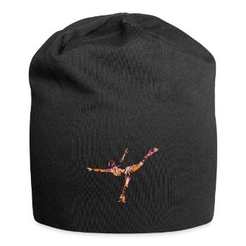 Eiskunstlauf - Jersey-Beanie - Schwarz - Vorne