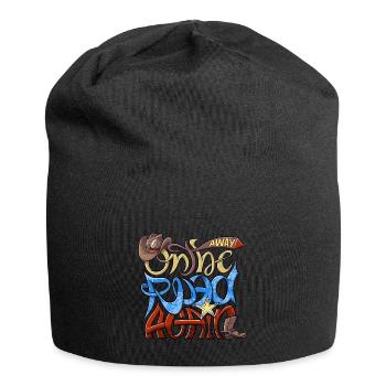 Wieder unterwegs - Wieder unterwegs - Kleidung, Geschenke - Jersey-Beanie - Schwarz - Vorne