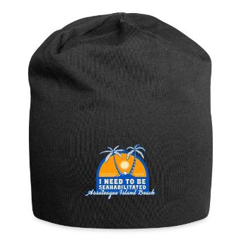J’ai besoin d’être séahabilité sur l’île d’Assateague - Bonnet en jersey - noir - Devant