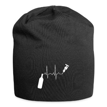 Wine Drinker Wine Winemaker Wine Lover Idea - Jersey Beanie - black - Front
