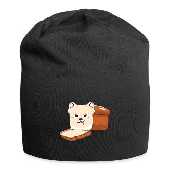 Halloween Katze Hexe - Jersey-Beanie - Schwarz - Vorne