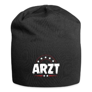Arzt Beruf - Jersey-Beanie - Schwarz - Vorne