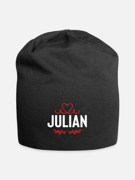 Julian - Jersey-Beanie - Schwarz