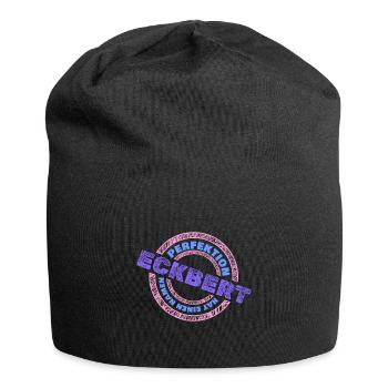 Perfekt Eckbert - Jersey-Beanie - Schwarz - Vorne
