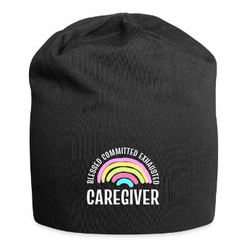 Stolze Pflegekraft Pflegehelferin - Jersey-Beanie - Schwarz - Vorne