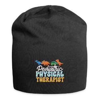 Physiotherapie Kinderphysiotherapeutin - Jersey-Beanie - Schwarz - Vorne