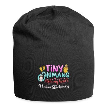 Nurse Baby Maternity Nurse - Jersey Beanie - black - Front