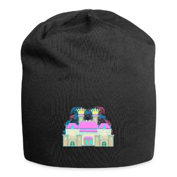 Château Château Couronne Forteresse Chevalier Roi - Bonnet en jersey - noir - Devant