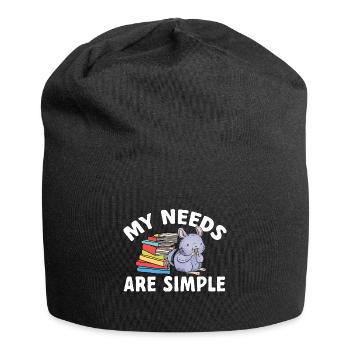 Chinchilla - Jersey-Beanie - Schwarz - Vorne