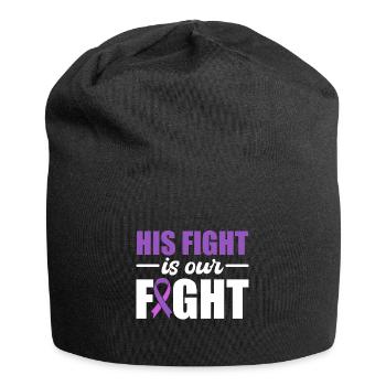 His Fight Is Our Fight Epilepsie-Krieger - Jersey-Beanie - Schwarz - Vorne