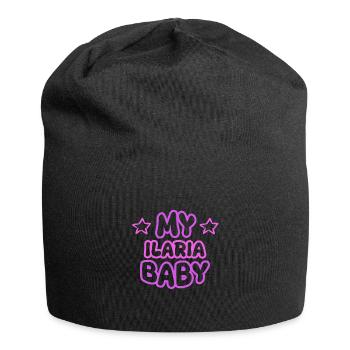 Prénom Ilaria - Bonnet en jersey - noir - Devant