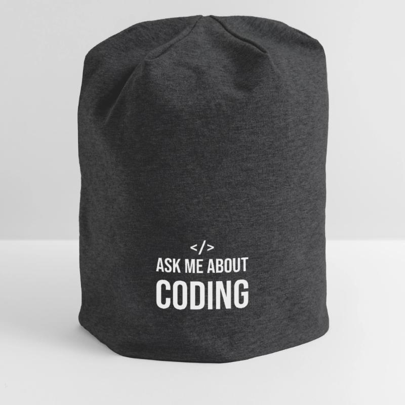 Coder Developer Programmer Coding IT Computer Jersey Beanie