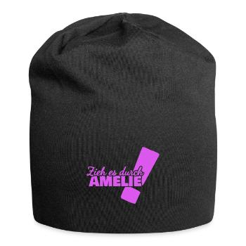 Amelie - Jersey Beanie - black - Front