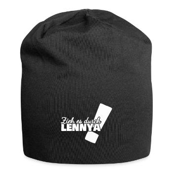 First name Lennya - Jersey Beanie - black - Front