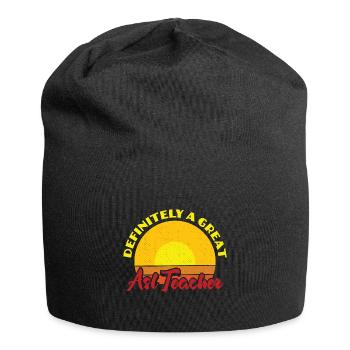 Definitely A Great ASL Teacher Hearing Aid - Jersey-Beanie - Schwarz - Vorne