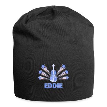 Eddie als Musikinstrument - Jersey-Beanie - Schwarz - Vorne