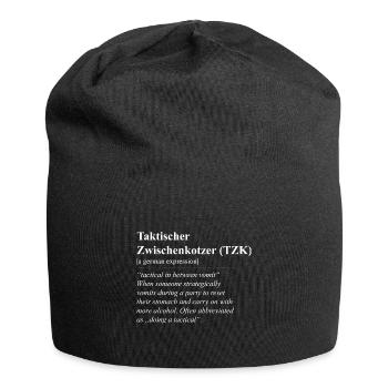 Interjection tactique Phrase drôle - Bonnet en jersey - noir - Devant
