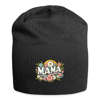 Floral Mama - Jersey Beanie - black - Front
