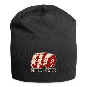 RetroHipster (Édition Marx-Engels-Lénine) - Bonnet en jersey - noir - Devant
