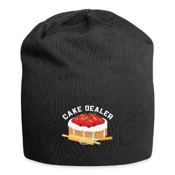 Cake Dealer Baker Pastry Chef - Jersey Beanie - black - Front