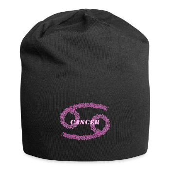 Symbole du zodiaque du cancer, abstraction - Bonnet en jersey - noir - Devant