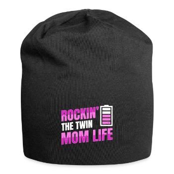 Rockin' the Twin Mom life Design für eine Mutter - Jersey-Beanie - Schwarz - Vorne