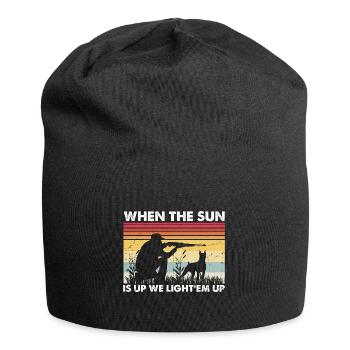 Funny Duck Hunting Design Hunters Hunting Ducks Design - Jersey Beanie - black - Front